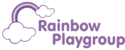 Rainbow logo purple